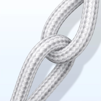  Kabel przewód w oplocie USB-A - USB-C QC 3.0 AFC i FCP 3A 2m - biały - zdj. dodatkowe 6