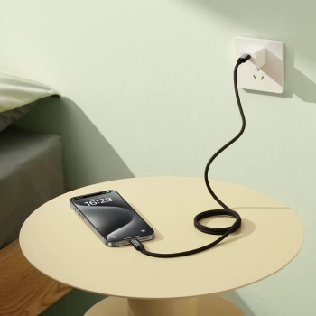  Kabel przewód Tungsten Gold z organizerem magnetycznym USB-C 100W 1m - czarny - zdj. dodatkowe 10