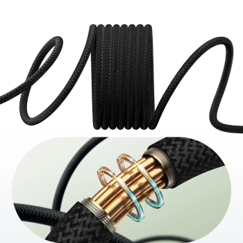  Kabel przewód Tungsten Gold z organizerem magnetycznym USB-C 100W 1m - czarny - zdj. dodatkowe 6