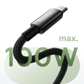  Kabel przewód Tungsten Gold z organizerem magnetycznym USB-C 100W 1m - czarny - zdj. dodatkowe 7