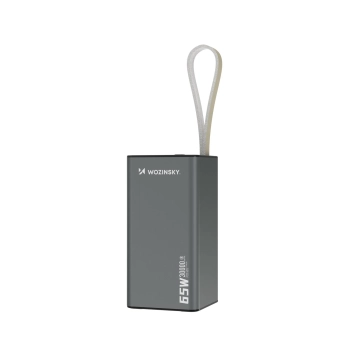 Powerbank K65+ 65W 30000mAh 2x USB-C 1x USB-A 65W - czarny