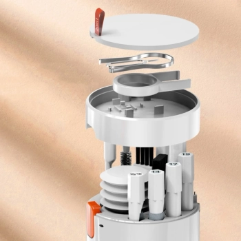  20w1 Wielofunkcyjny zestaw czyszczący do telefonów słuchawek klawiatury ekranu optyki - biały - zdj. dodatkowe 1