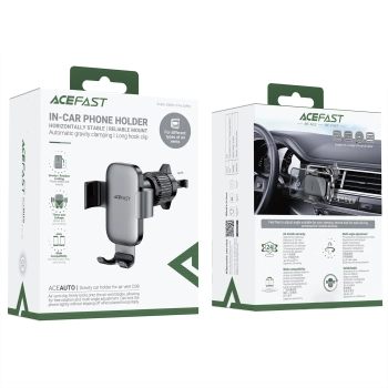  Uchwyt samochodowy na telefon grawitacyjny na kratkę nawiewu - czarny - zdj. dodatkowe 5