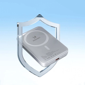  Powerbank magnetyczny 10000 mAh z kablem USB-C 25 cm - biały - zdj. dodatkowe 3