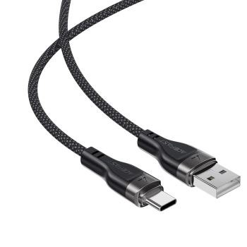  Kabel przewód USB-A - USB-C 3A z magnetycznym organizerem 1.2m - czarny - zdj. dodatkowe 3