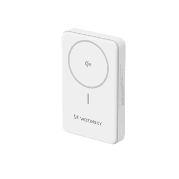  Powerbank magnetyczny Qi2 10000mAh z podstawką USB-A USB-C 22.5W PD - biały - zdj. dodatkowe 1