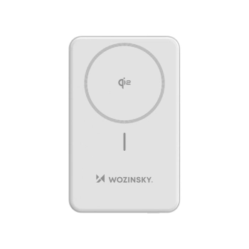  Powerbank magnetyczny Qi2 10000mAh z podstawką USB-A USB-C 22.5W PD - biały - zdj. dodatkowe 2