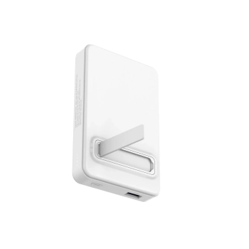  Powerbank magnetyczny Qi2 10000mAh z podstawką USB-A USB-C 22.5W PD - biały - zdj. dodatkowe 6