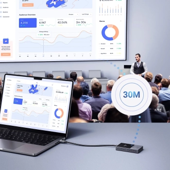  Transmiter HDMI bezprzewodowy nadajnik i odbiornik do 30m - czarno-srebrny - zdj. dodatkowe 4