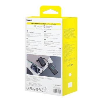  Powerbank QPow 2 20000mAh 30W z 2 wbudowanymi kablami USB-C - czarny - zdj. dodatkowe 7