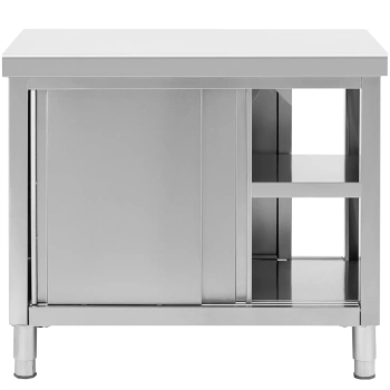  Stół blat roboczy centralny z szafką przelotową STAL 100 x 60 cm - zdj. dodatkowe 1