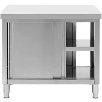  Stół blat roboczy centralny z szafką przelotową STAL 100 x 70 cm - zdj. dodatkowe 1