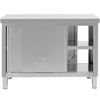  Stół blat roboczy centralny z szafką przelotową STAL 120 x 70 cm - zdj. dodatkowe 1