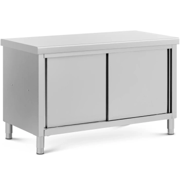  Stół blat roboczy centralny z szafką przelotową STAL 140 x 70 cm - zdj. dodatkowe 1