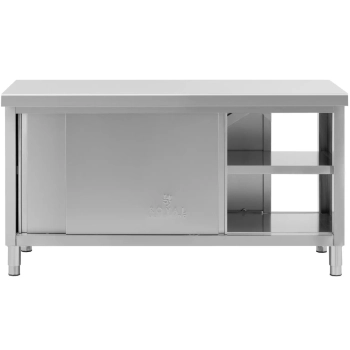  Stół blat roboczy centralny z szafką przelotową STAL 160 x 70 cm - zdj. dodatkowe 4