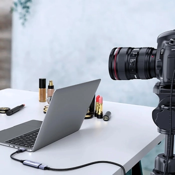  Kabel przewód micro HDMI - HDMI 2.1 8K 1m - szary - zdj. dodatkowe 1