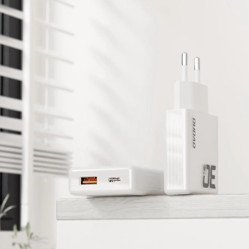  Ładowarka sieciowa GaN 30W USB-A - USB-C z kablem USB-C - biała - zdj. dodatkowe 3