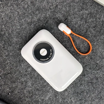  Powerbank K21 Mini 10000mAh 22.5W USB-A / USB-C - beżowy - zdj. dodatkowe 1