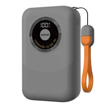 Powerbank K21 Mini 10000mAh 22.5W USB-A / USB-C - szary