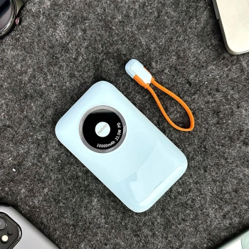  Powerbank K21 Mini 10000mAh 22.5W USB-A / USB-C - niebieski - zdj. dodatkowe 3