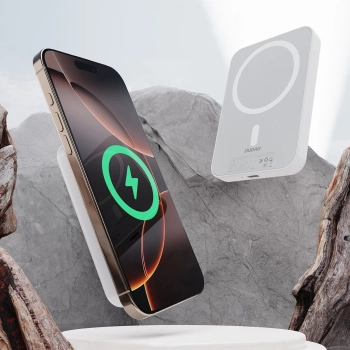  Powerbank K26S 5000mAh 20W USB-A / USB-C / MagSafe - biały - zdj. dodatkowe 2