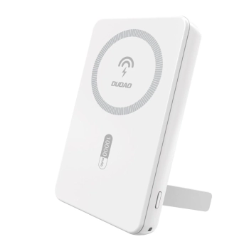 Powerbank K14S+ 10000mAh z podstawką 20W USB-A / USB-C / MagSafe - biały