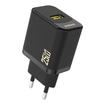 Ładowarka sieciowa GaN 25W USB-A - czarna