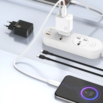  Ładowarka sieciowa 25W GaN USB-C - biała - zdj. dodatkowe 1