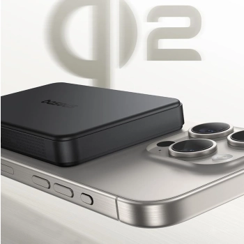  Powerbank Airpow II 10000mAh Qi2 MagSafe 22.5W z kablem USB-C 20V 3A 30cm - czarny - zdj. dodatkowe 2