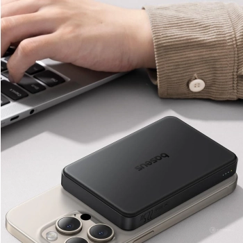  Powerbank Airpow II 10000mAh Qi2 MagSafe 22.5W z kablem USB-C 20V 3A 30cm - czarny - zdj. dodatkowe 5