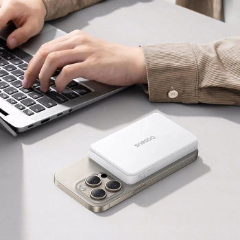  Powerbank Airpow II 10000mAh Qi2 MagSafe 22.5W z kablem USB-C 20V 3A 30cm - biały - zdj. dodatkowe 2