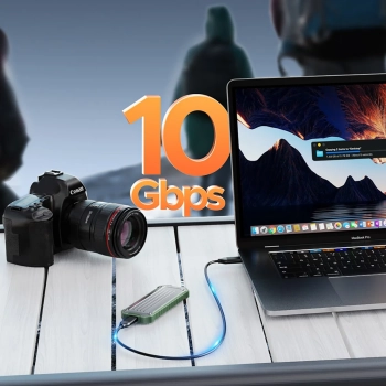  Wzmocniona kieszeń dyskowa taktyczna OTPX-G2 M.2 NVMe / SATA SSD USB-C - szaro-zielona - zdj. dodatkowe 2