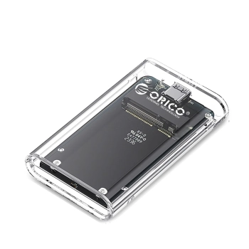 Kieszeń obudowa na dysk TC10-MS MSATA USB-C 5Gb/s - przezroczysta