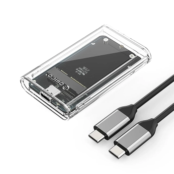  Kieszeń obudowa na dysk TC10-MS MSATA USB-C 5Gb/s - przezroczysta - zdj. dodatkowe 1