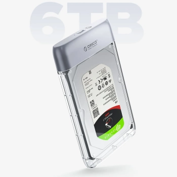  Kieszeń obudowa na dysk TX25C3 2.5'' HDD / SSD USB-C 5Gb/s - przezroczysta - zdj. dodatkowe 3