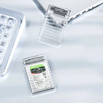  Kieszeń obudowa na dysk 2139U3-V1 2.5'' HDD / SSD USB Micro-B 5Gb/s - przezroczysta - zdj. dodatkowe 2