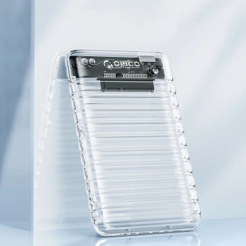  Kieszeń obudowa na dysk 2139U3-V1 2.5'' HDD / SSD USB Micro-B 5Gb/s - przezroczysta - zdj. dodatkowe 3
