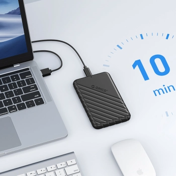  Kieszeń obudowa na dysk 25PW1-U3 2.5'' HDD / SSD USB Micro-B 5Gb/s - czarna - zdj. dodatkowe 2