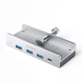 Hub MH4PC montowany na zacisk USB-C / USB-A USB-C - srebrny