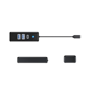  Hub rozdzielacz PWC2U-C3 USB-C - USB-A USB-C - czarny - zdj. dodatkowe 1