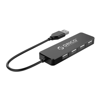  Hub FL01 stacja dokująca rozdzielacz USB-A na 4x USB-A - czarny - zdj. dodatkowe 1
