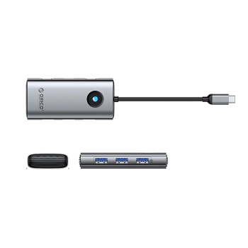  Hub PW11-6P rozdzielacz USB-C na USB-A USB-C HDMI - szary - zdj. dodatkowe 1