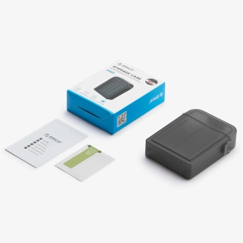  Etui ochronne PPH-25 pudełko na dysk 2.5'' - półprzezroczyste. szare - zdj. dodatkowe 2