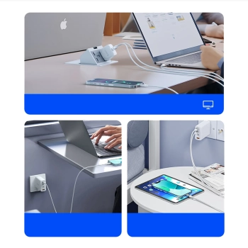  Kabel przewód CDX 100W 5A Power Delivery USB-C 1m - biały - zdj. dodatkowe 4