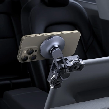  Uchwyt samochodowy magnetyczny do telefonu montowany na wyświetlacz - szary - zdj. dodatkowe 10