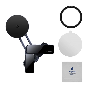  Uchwyt samochodowy magnetyczny do telefonu montowany na wyświetlacz - szary - zdj. dodatkowe 5