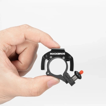  Dzwonek rowerowy w kształcie litery C - czarny - zdj. dodatkowe 3