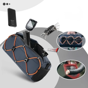  Torba rowerowa mocowana na kierownicę 2.2 l - niebieska - zdj. dodatkowe 8