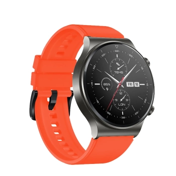  Pasek silikonowy do zegarka Huawei Watch GT 2/3/4/2 Pro/3 Pro/4 Pro/GT 2e 46mm - pomarańczowy - zdj. dodatkowe 1