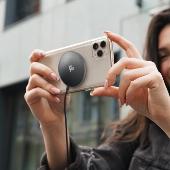  Ładowarka indukcyjna magnetyczna bezprzewodowa Qi2 do telefonu 15W - czarna - zdj. dodatkowe 2